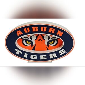 Auburn University Tigers Football KadArt Wood Desk Display Art Vtg 1999 Sheila's
